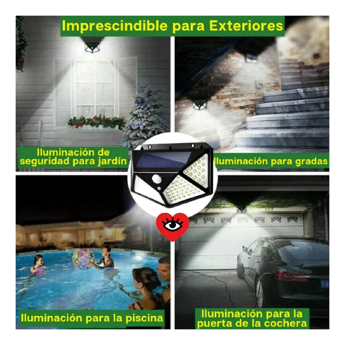 Reflector Solar Pro con Sensor Movimiento X3 – Ultra Resistente e Impermeable